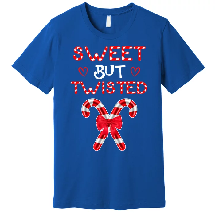 Sweet But Twisted Funny Candy Cane Christmas Gift Premium T-Shirt