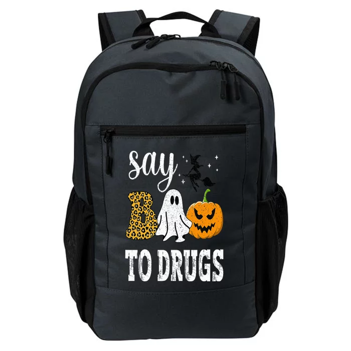 Say Boo To Drugs Funny Halloween Red Ribbon Week Awareness Daily Commute Backpack