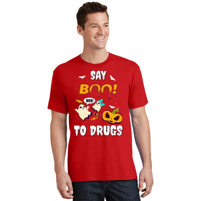 Say Boo To Drugs Red Ribbon Week Awareness T-Shirt