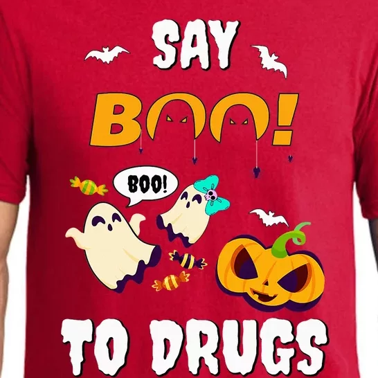 Say Boo To Drugs Red Ribbon Week Awareness Pajama Set