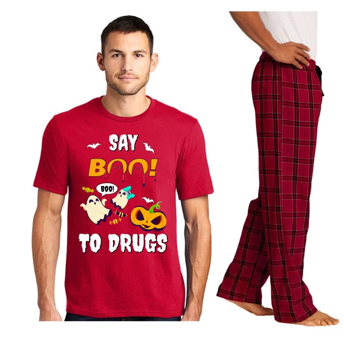 Say Boo To Drugs Red Ribbon Week Awareness Pajama Set