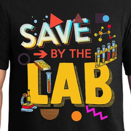 Saved By The Lab Retro Medical Laboratory Tech Pajama Set