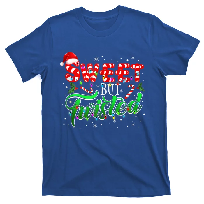 Sweet But Twisted Funny Candy Cane Christmas Gift T-Shirt