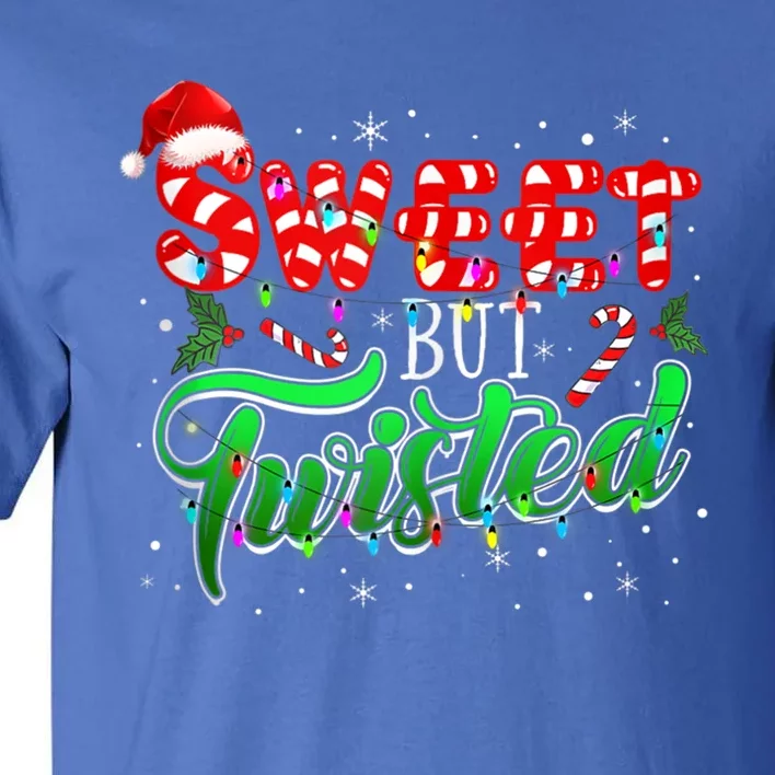 Sweet But Twisted Funny Candy Cane Christmas Gift Tall T-Shirt