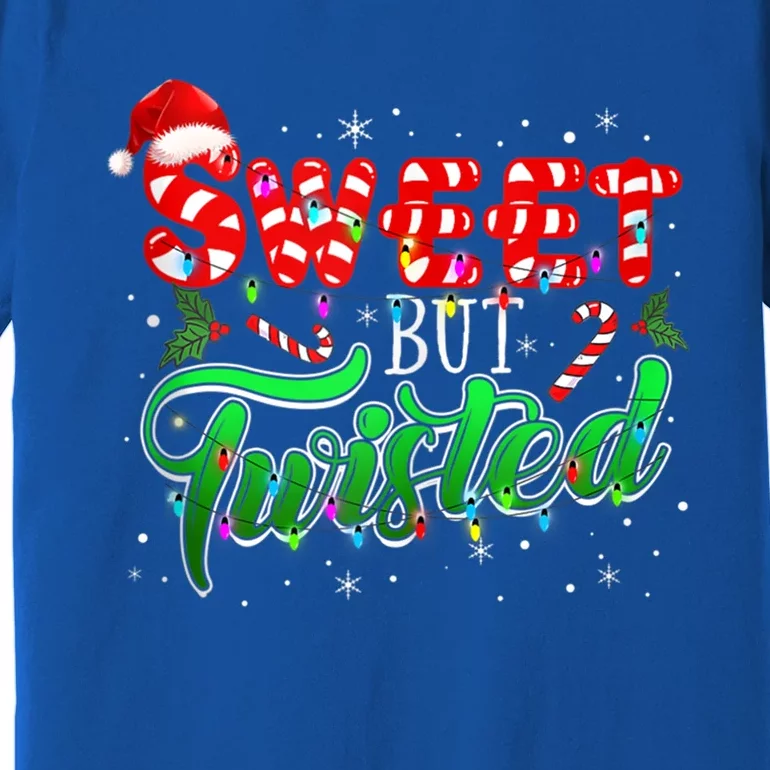 Sweet But Twisted Funny Candy Cane Christmas Gift Premium T-Shirt