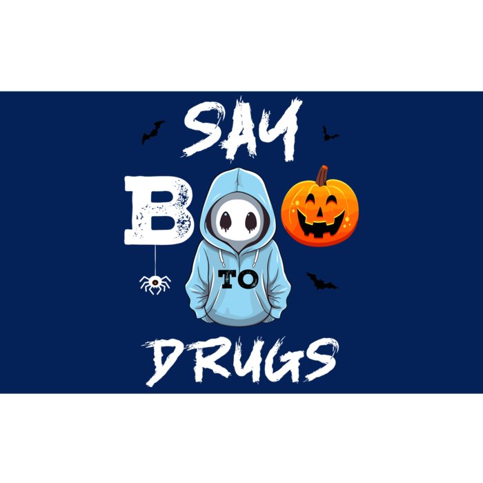 Say Boo To Drugs Funny Halloween Red Ribbon Week Awareness Bumper Sticker