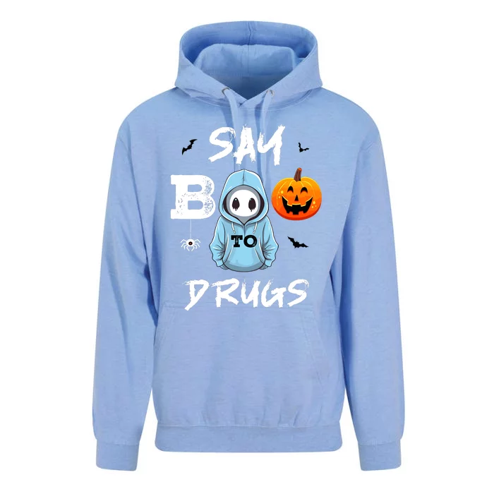 Say Boo To Drugs Funny Halloween Red Ribbon Week Awareness Unisex Surf Hoodie