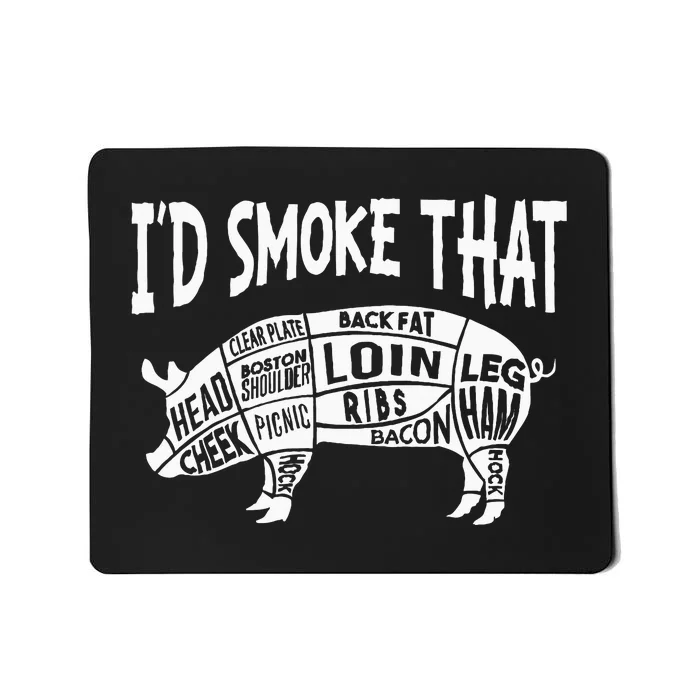 Smoke Bbq T Culinary Student Mousepad