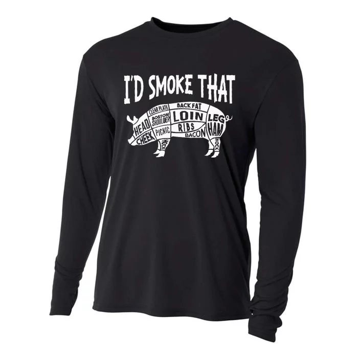 Smoke Bbq T Culinary Student Cooling Performance Long Sleeve Crew