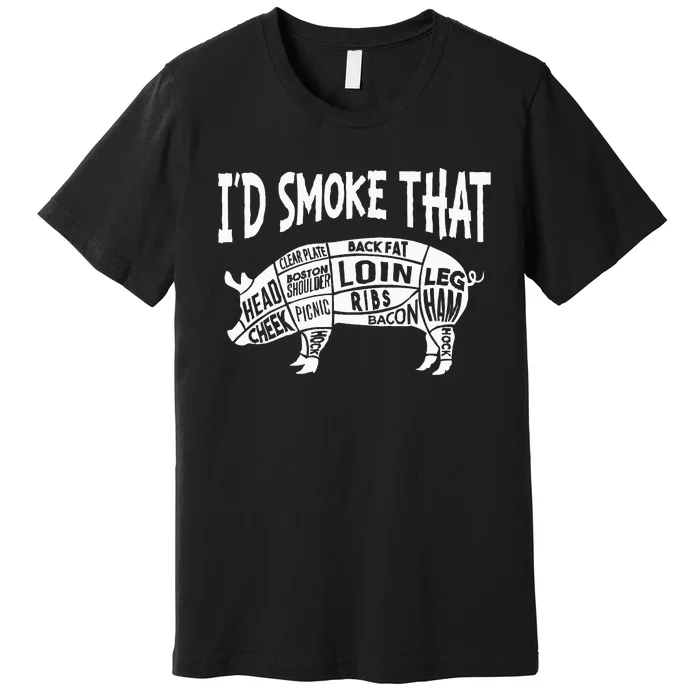 Smoke Bbq T Culinary Student Premium T-Shirt