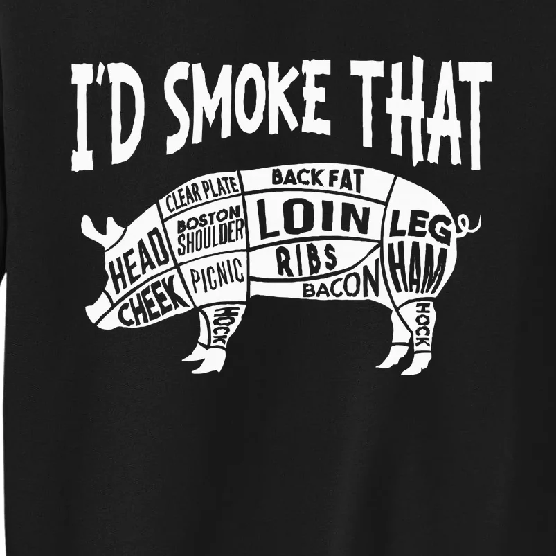 Smoke Bbq T Culinary Student Tall Sweatshirt