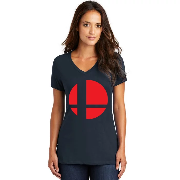 Smash Bros Tribute Unisex Vinyl Women's V-Neck T-Shirt