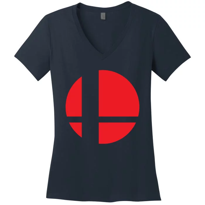 Smash Bros Tribute Unisex Vinyl Women's V-Neck T-Shirt