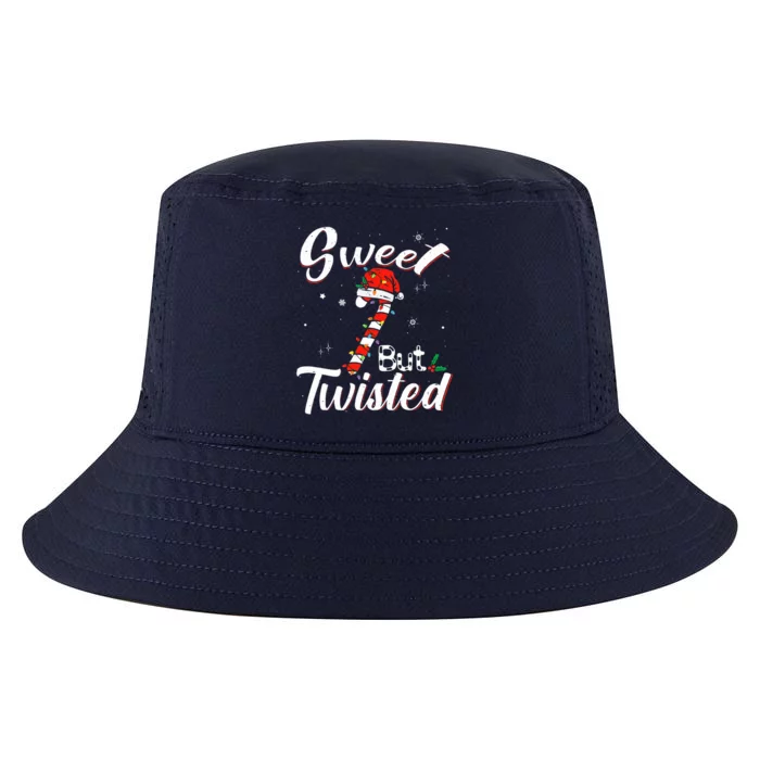 Sweet But Twisted Funny Christmas Candy Cane Xmas Holiday Cool Comfort Performance Bucket Hat