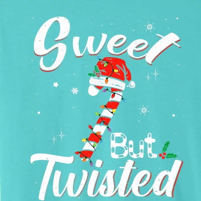 Sweet But Twisted Funny Christmas Candy Cane Xmas Holiday ChromaSoft Performance T-Shirt