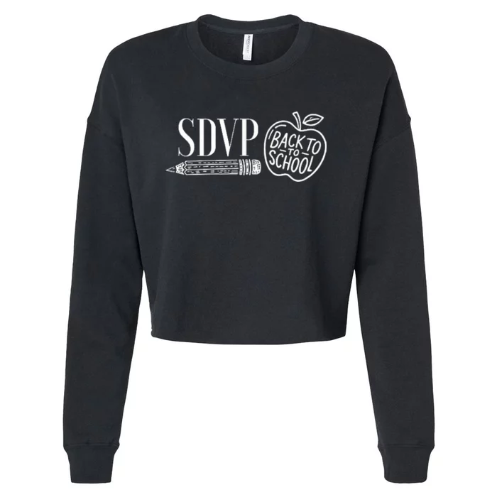 Sdvp Back To School Cropped Pullover Crew