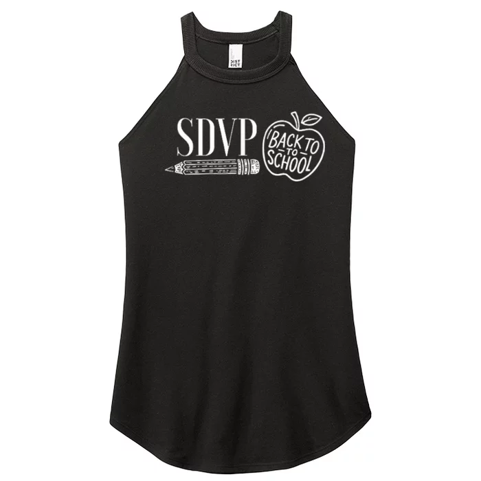 Sdvp Back To School Women’s Perfect Tri Rocker Tank