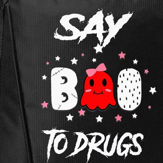 Say Boo To Drugs Halloween Red Ribbon Week Awareness City Backpack