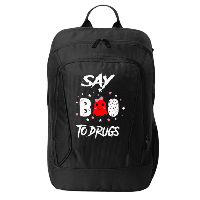 Say Boo To Drugs Halloween Red Ribbon Week Awareness City Backpack