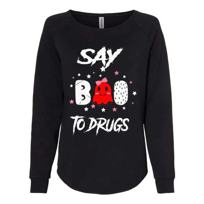 Say Boo To Drugs Halloween Red Ribbon Week Awareness Womens California Wash Sweatshirt