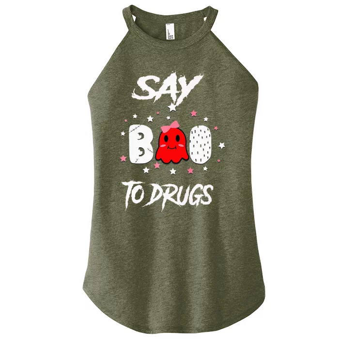 Say Boo To Drugs Halloween Red Ribbon Week Awareness Women’s Perfect Tri Rocker Tank