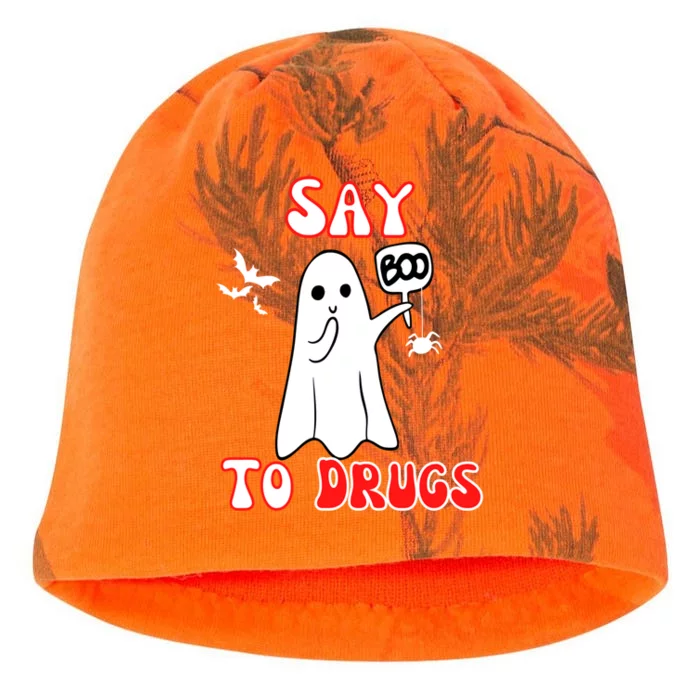 Say Boo To Drugs National Red Ribbon Week Awareness Cool Gift Kati - Camo Knit Beanie