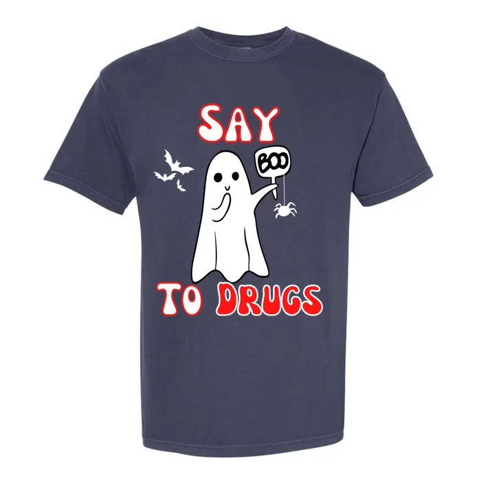 Say Boo To Drugs National Red Ribbon Week Awareness Cool Gift Garment-Dyed Heavyweight T-Shirt