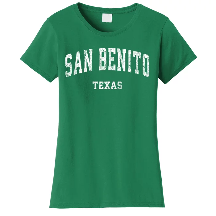 San Benito Texas Tx Vintage Varsity Sports Women's T-Shirt