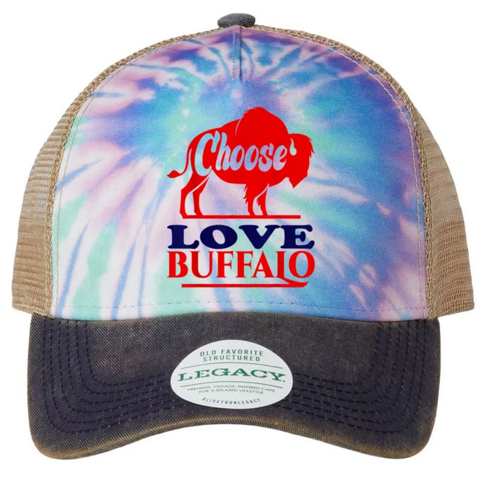 Strong Buffalo USA Pray For Buffalo Legacy Tie Dye Trucker Hat