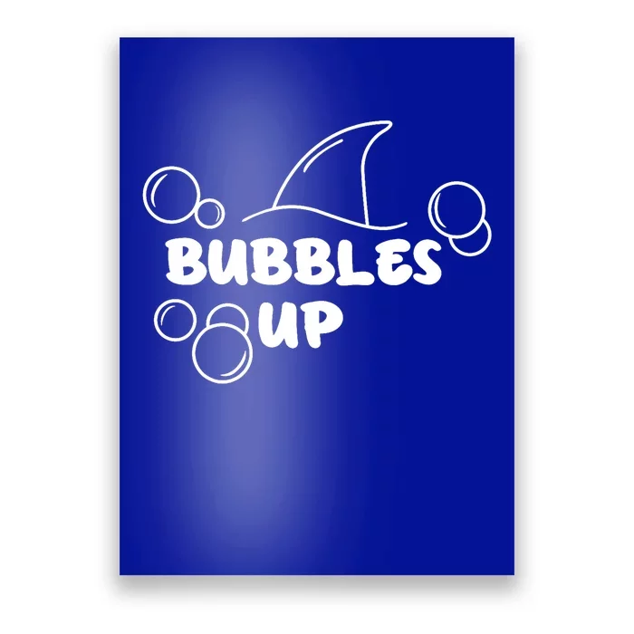 Shark Bubbles Up Poster