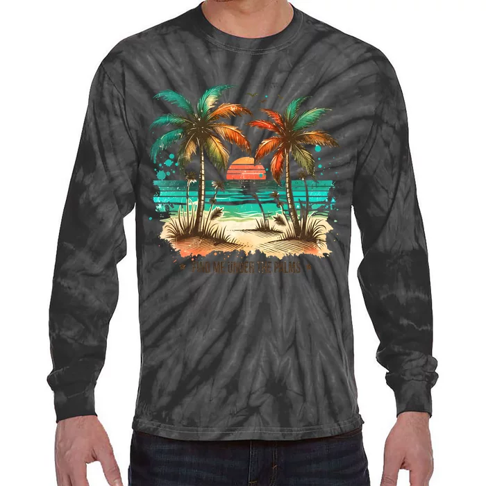 Summer Beach Vibe Holiday Vacation Trip Tie-Dye Long Sleeve Shirt