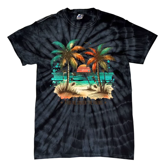 Summer Beach Vibe Holiday Vacation Trip Tie-Dye T-Shirt