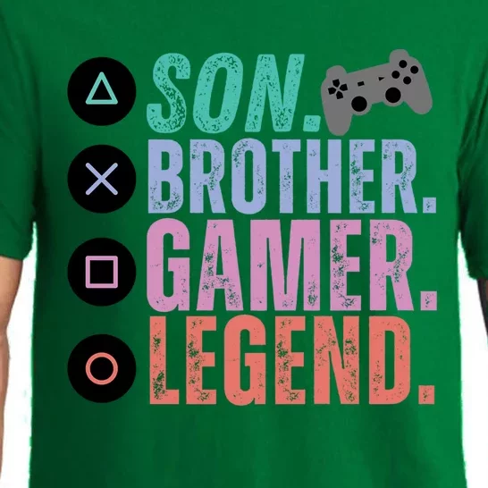 Son Brother Video Gamer Legend Gaming Great Gift Pajama Set