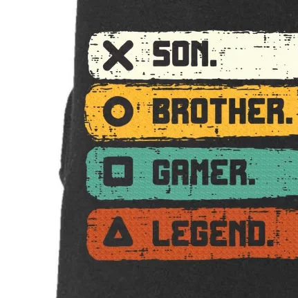 Son Brother Video Gamer Legend Gaming Teens Doggie 3-End Fleece Hoodie