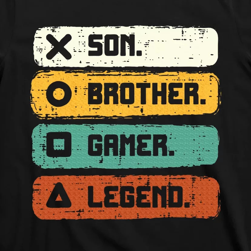 Son Brother Video Gamer Legend Gaming Teens T-Shirt