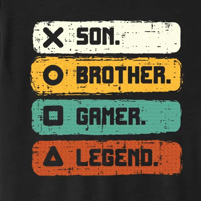 Son Brother Video Gamer Legend Gaming Teens ChromaSoft Performance T-Shirt