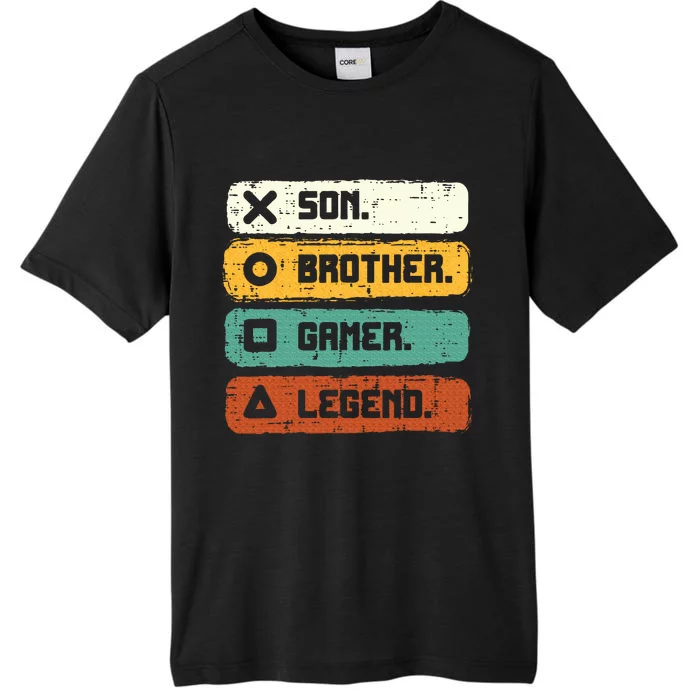 Son Brother Video Gamer Legend Gaming Teens ChromaSoft Performance T-Shirt