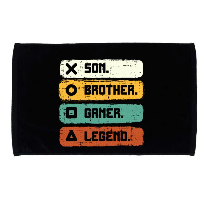 Son Brother Video Gamer Legend Gaming Teens Microfiber Hand Towel