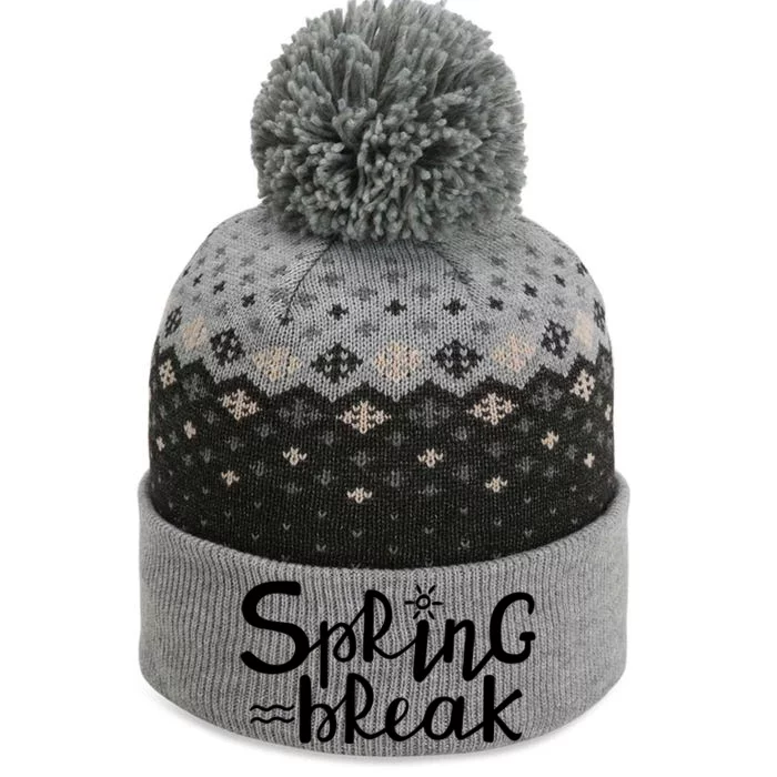 Spring Break Vacation Gift The Baniff Cuffed Pom Beanie