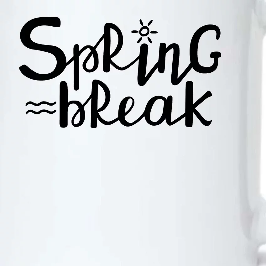 Spring Break Vacation Gift Black Color Changing Mug