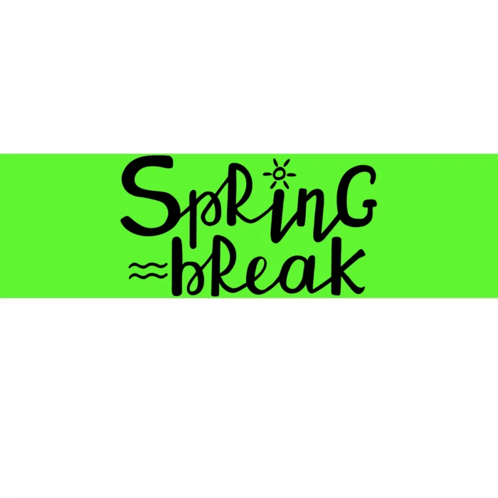 Spring Break Vacation Gift Bumper Sticker