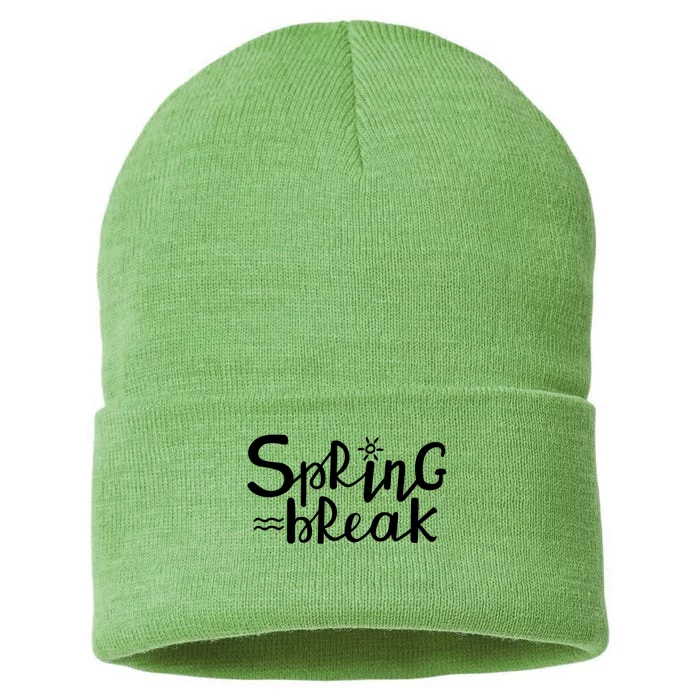 Spring Break Vacation Gift Sustainable Knit Beanie