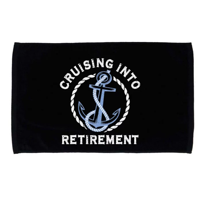 Sailing Boating Vacation Cruising Into Retirement Cruise Microfiber Hand Towel