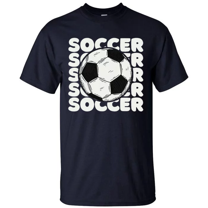 Soccer Ball  Vintage Soccer Tall T-Shirt