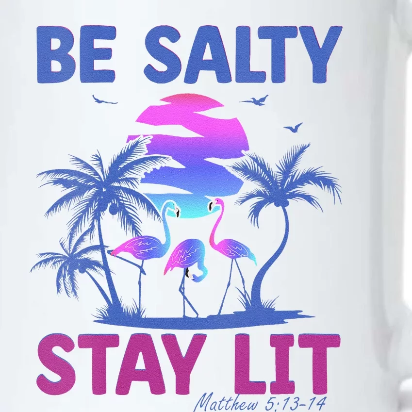 Summer Beach Vacation Be Salty Stay Lit Matthew 51314 Black Color Changing Mug