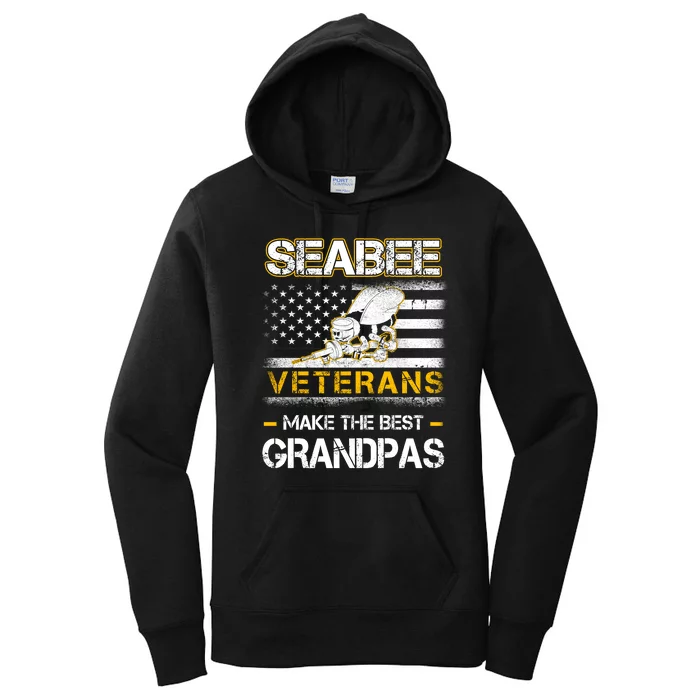 Sea Bee Veterans Make The Best Grandpas Women's Pullover Hoodie