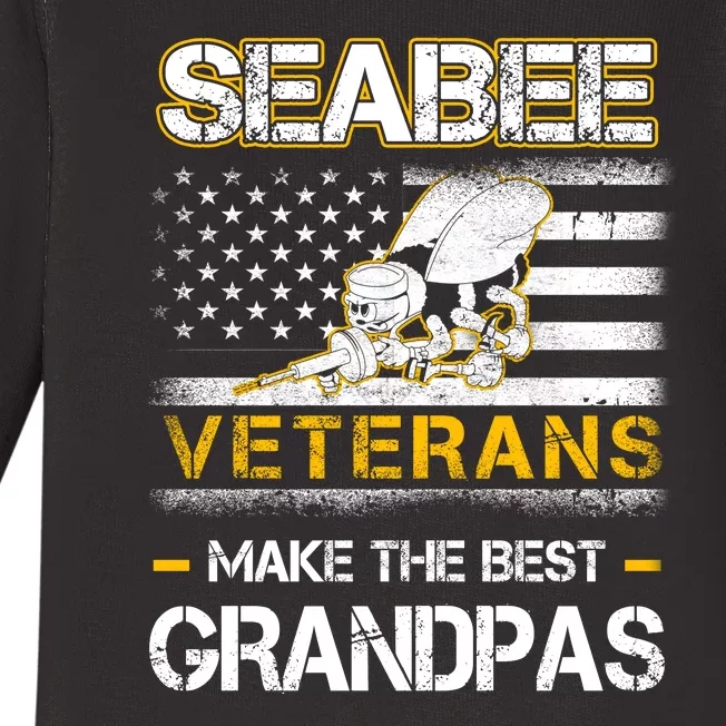 Sea Bee Veterans Make The Best Grandpas Baby Long Sleeve Bodysuit