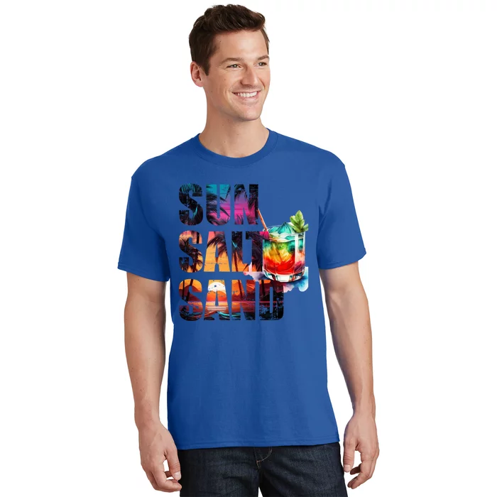 Summer Beach Vacation Palm Tree Beach Gift T-Shirt