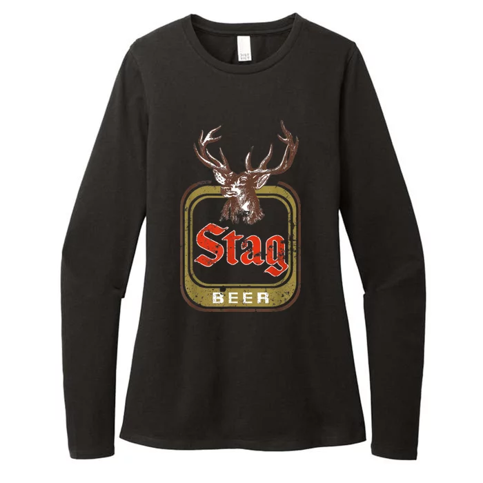 Stag Beer Vintage Womens CVC Long Sleeve Shirt