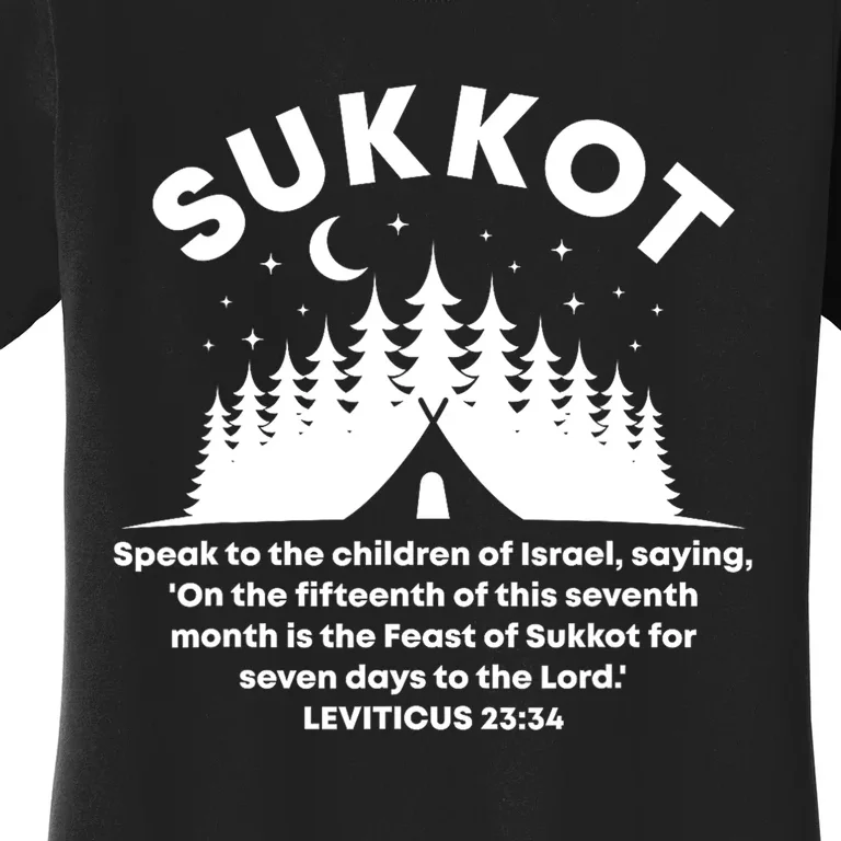 Sukkot Bible Verse Jewish Scripture Feast of Tabernacles Women's T-Shirt